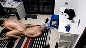 Blonde Housewife Bends Over for Loan Shark's Thick Cock to Settle Cuckold Husband's Debt