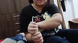 Pov stepsis magic trick ends with cock deep in her fat ass!