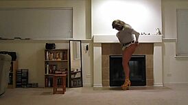 i cant get enough of rachel st clair handcuffed shakin her booty in bondage show