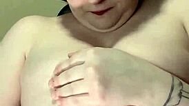 hey fat babe, titfuck those jugs then suck that dildo