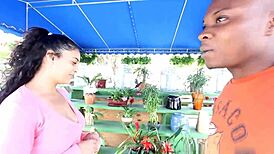 Prada South African Baddie Swallows Public Cumshot Load!