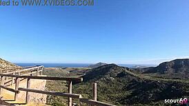 Crazy Maria Gail Tricks Old Uber Driver into Bareback Car Fuck