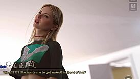 you can't resist this horny brunette babe's lingerie tits and ass massage roleplay, right?