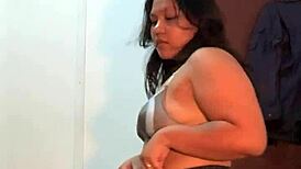 filipina bbw slut rips clothes for teasing fat strip moan