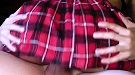 la niñera cachonda rides my cock cowgirl while kids sleep