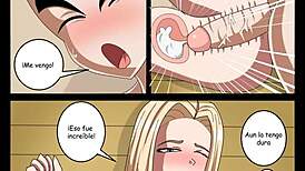 krillin slams number 18 bulma jumps in epic comic fuck