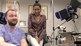 whoa miss mars in latex nurse gloves vibes to big tit orgasm