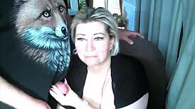 sexy mature wife teases hubby with balcony pranks turning into rough pussy fucking.