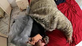 milfycalla's wild fetish blowjobs rough fur coat fucks swallow every drop preview