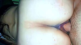 Mature stepmom bounces wildly on young stepson's throbbing cock cowgirl style