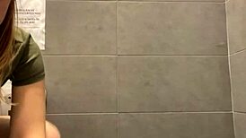 Crazy teen squirts wildly in public outdoor spot with huge cock dildo