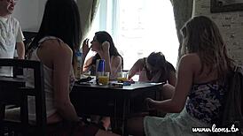 Wow! Lingerie Elegance And Chic Miniskirt Tease