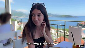 Interview with pornstar Katty West turns into rough sex cum on ass