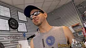 I'm obsessed with slurping this monster black cock at the gloryhole craving that interracial facial explosion