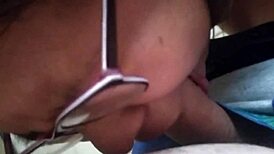 Petite latina couple sneaks creampie pussy fuck in abandoned street spot kissing wildly