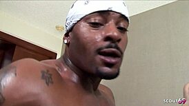 Big Natural Boobs Ebony Teased by BBC on Hotel Date