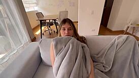 My shy ex-girlfriend gets my big hairy pussy so hot and wet