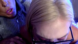 Stepmom and daughter share stepbro's big dick... sucking and riding turns? 😈🍆👯‍♀️