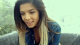 Young Webcam Girl's Big Tits Bounce Outdoor in Naughty Solo Show!