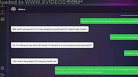 blonde melissa's small tits get dirtier in this twisted text game ending four