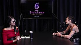 damn caroleta roots strips sheer red after social media chat