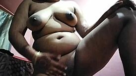 hot indian girlfriend with huge natural tits gets fucked hard at home by friend first time 😍🍆