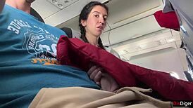 Crazy Couple's Risky Outdoor Handjob Ends with Huge Public Cum Explosion