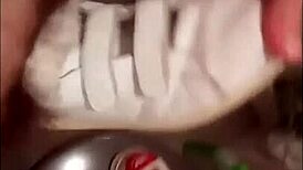 marion spends 30 minutes relaxing at home with her favorite sneakers