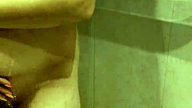 wanna watch my step sister shower? she loves it voyeur style her wet big tits are insane