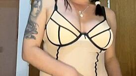 Argentinian Sexy Mature MILF Masturbates Ripping Clothes Teasing Big Ass