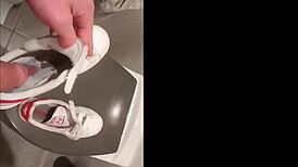 marion spends 30 minutes relaxing at home with her favorite sneakers