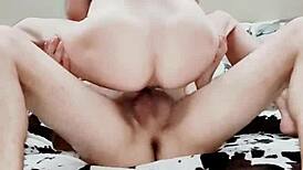 skinny milf wife rides husbands friend cock in lingerie cowgirl bliss