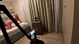 hot petite blonde college girl flashes pussy ass in sexy try on haul online