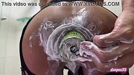 BIG ASS LADYBOY Takes EXTREME ANAL DILDO TOYS