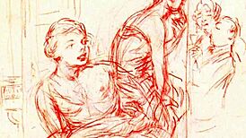 vintage erotic art captures sensual antique scenes in retro style