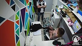 Lola Eastking Shoplifting Slut Seduces Nerd with Dirty Talk Titfuck