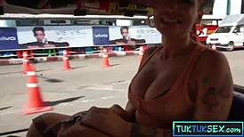street pickup hides huge tits thai milf anal pounding