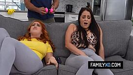 caught chubby stepdaughter with toy then fucked her hard miss raquel nia bleu