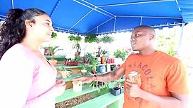 Prada South African Baddie Swallows Public Cumshot Load!