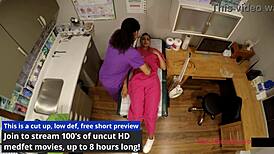 Angelica Cruz Lenna Lux Reina Lactate in Latex Nurse Fetish