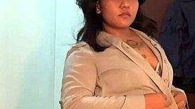 filipina bbw slut rips clothes for teasing fat strip moan