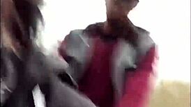 masked fuck toy bent over getting pounded outdoors 😈 public doggystyle creampie