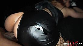 POV WITH THIS FAT LATINA SUCKING HUGE BLACK COCK DEEPTHROAT SLoppy BALL LICKING HALLOWEEN TIGHT PUSSY RIDE