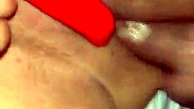 Hot wife spreads juicy ass for husband's bareback anal pounding ending in creamy bedroom creampie