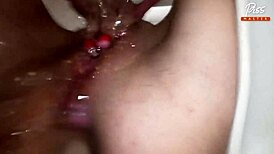 Pissing Compilation Golden Rain Femdom with Horny European Wives in Toilets