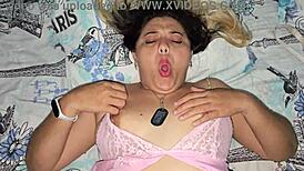 Blonde Latina Nympho Takes Hard Cock Pounding