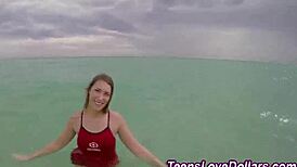 Titty fuck jizz sprays teen tits