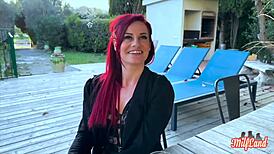 that fiery french redhead milf sally gets her tight ass filled deep