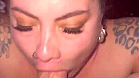 tinder date with cute bbw housewife begs to stop deepthroating my huge cock natural big tits