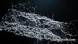 that lesbo teen 18+ squirts her wet cunt with toys and pee spray all over